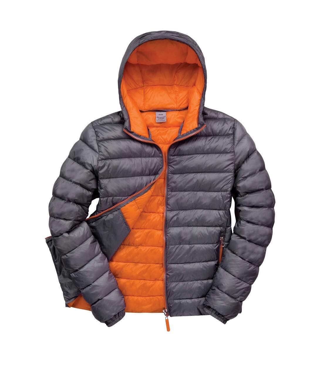 Mens Snow Bird Padded Jacket Grey Orange Result Urban-1