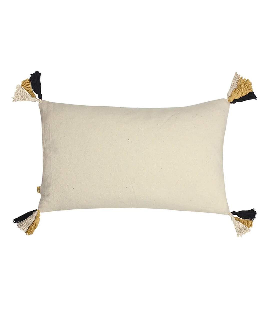 Benji tufted cushion cover 30cm x 50cm black/ocher Furn