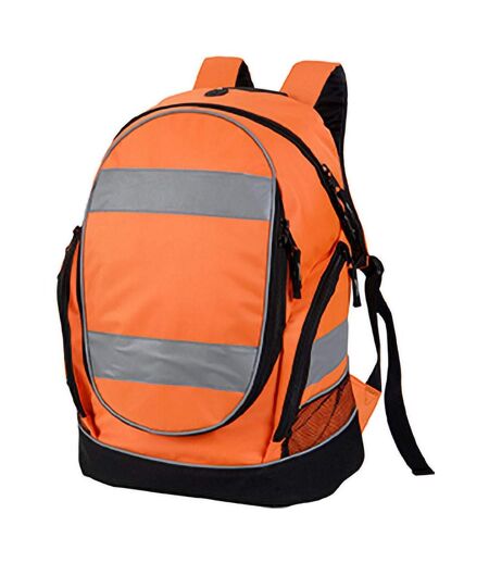 Sac À Dos Haute Visibilité 23 Litres Taille Unique Orange Haute Visibilité Shugon