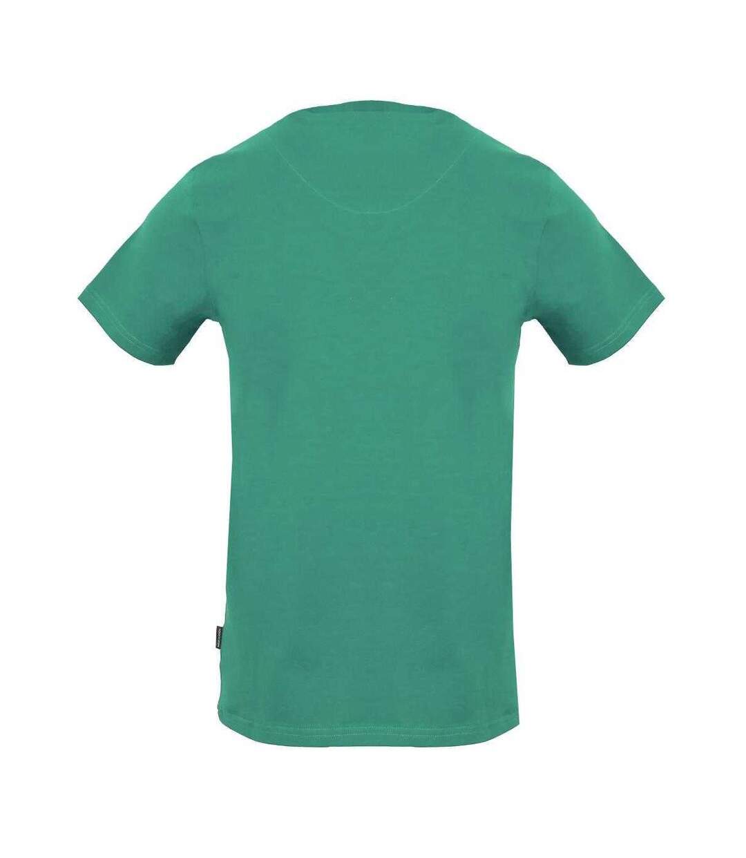 T-shirt Motif Logo Vertical Homme Vert Aquascutum-2