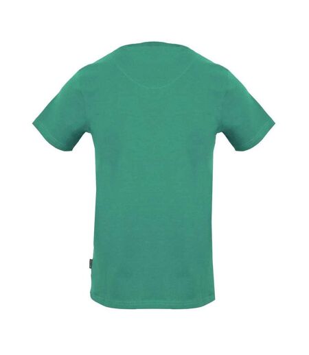 T-shirt Motif Logo Vertical Homme Vert Aquascutum