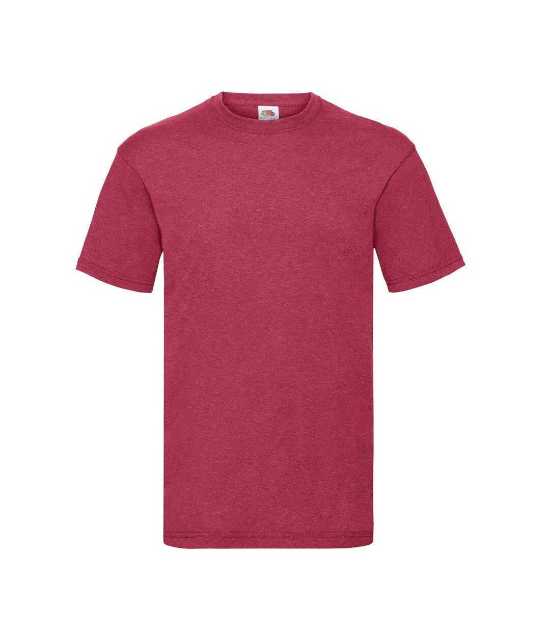 T-shirt Valueweight Adulte Rouge Chiné Rétro Fruit Of The Loom-1