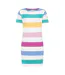Womens/ladies Striped T-shirt Dress Multicoloured Lazy Jacks-1