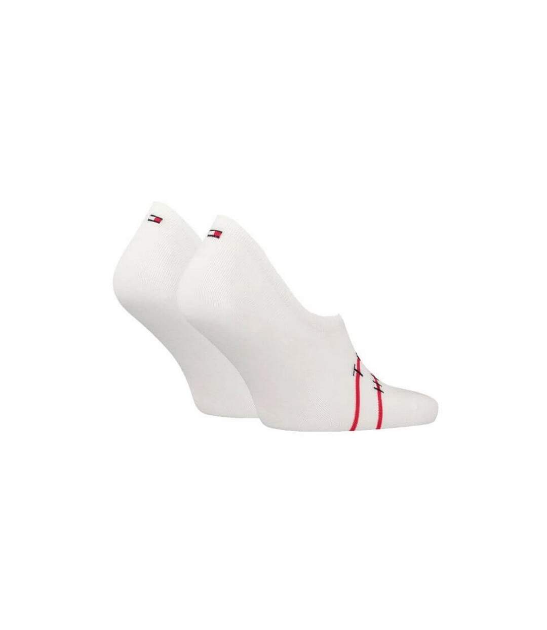 Socquettes Motif/style Rayures Contrastées Homme Blanc Tommy Hilfiger-2