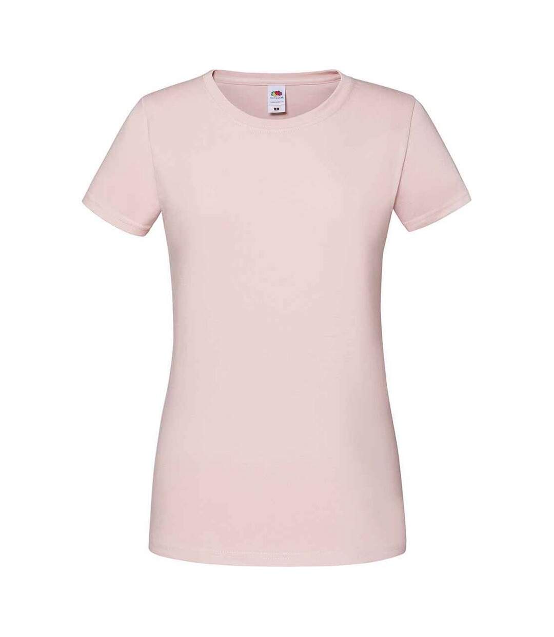 T-shirt iconic femme rose pâle Fruit of the Loom