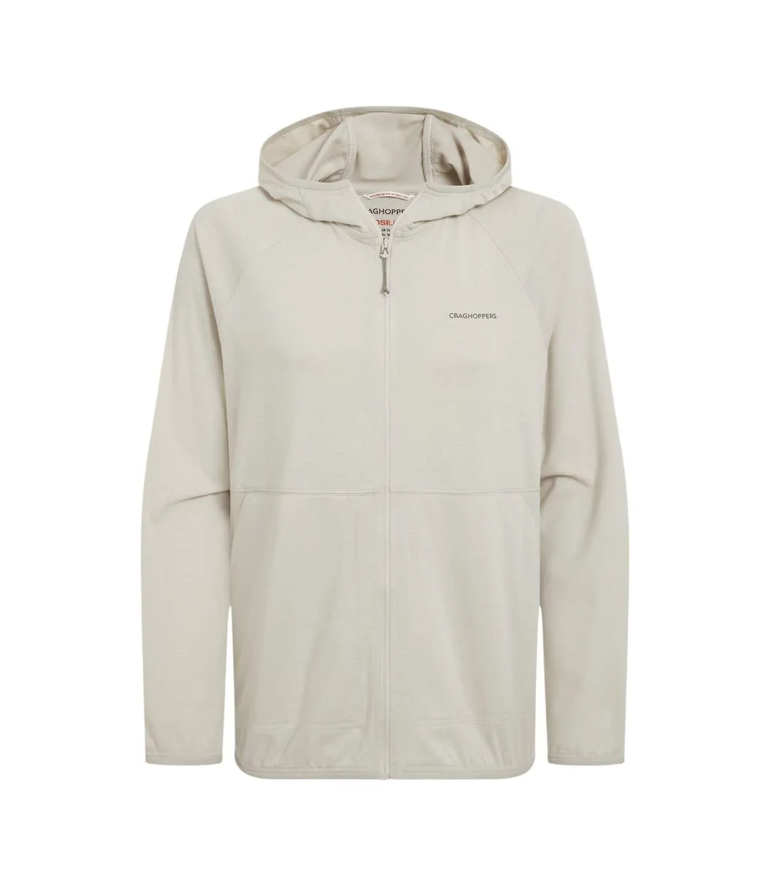 Womens/ladies Aya Nosilife Hooded Jacket Oyster Marl Craghoppers-2
