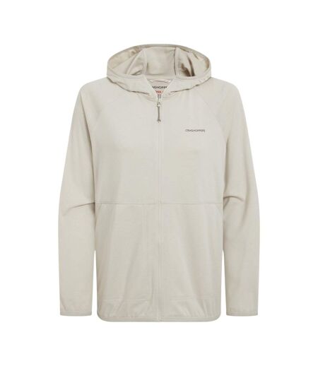 Womens/ladies Aya Nosilife Hooded Jacket Oyster Marl Craghoppers