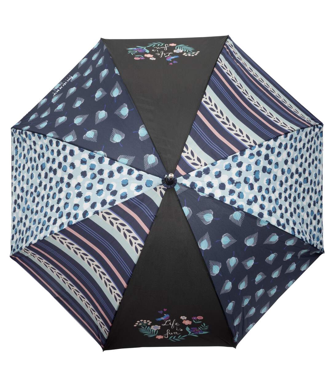 Isotoner Parapluie femme canne, ultra-déperlant, solide, ouverture auto/ fermeture manuelle-3