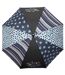 Isotoner Parapluie femme canne, ultra-déperlant, solide, ouverture auto/ fermeture manuelle-3