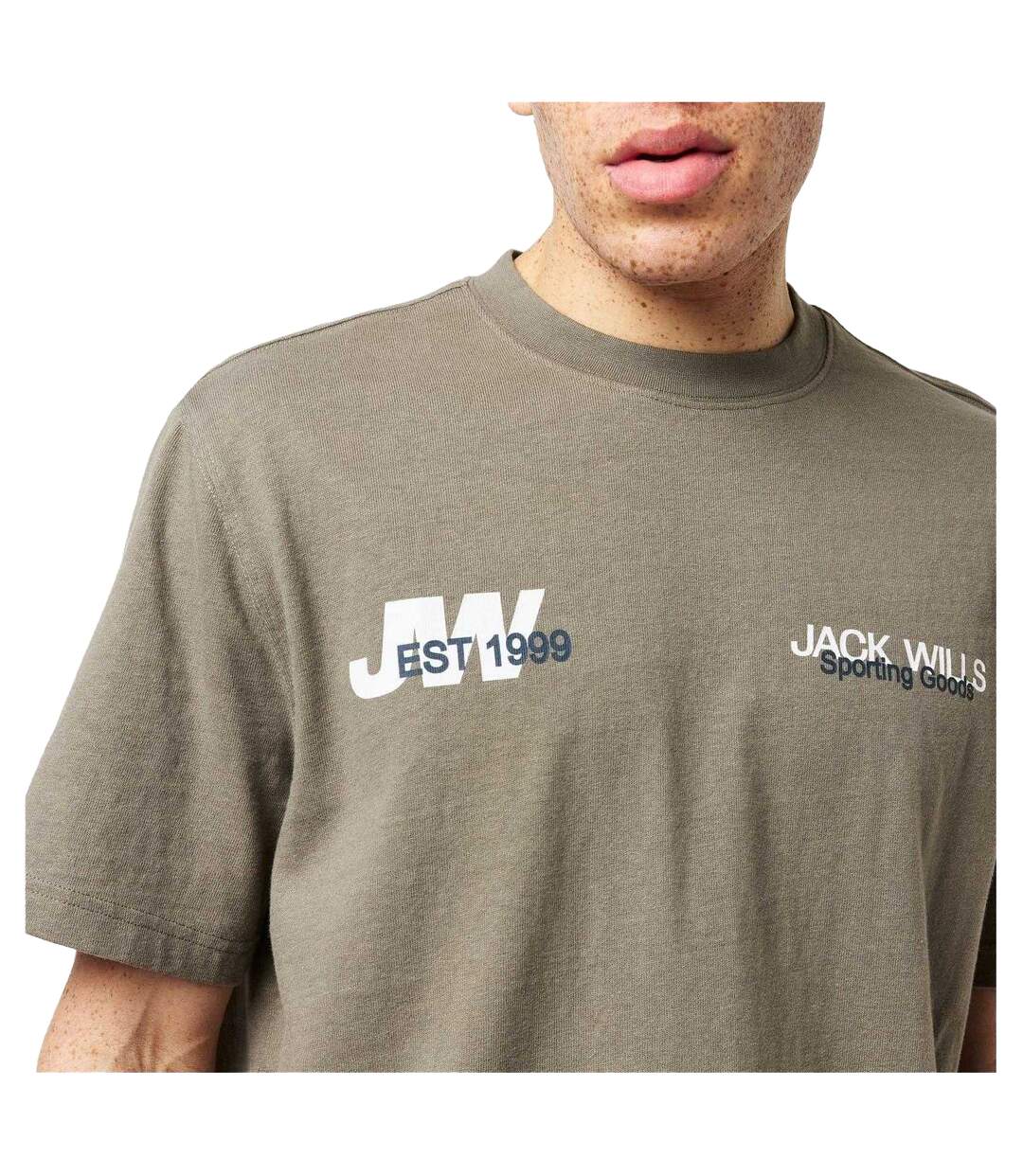 T-shirt Motif/style Date De Création Homme Kaki Jack Wills-4