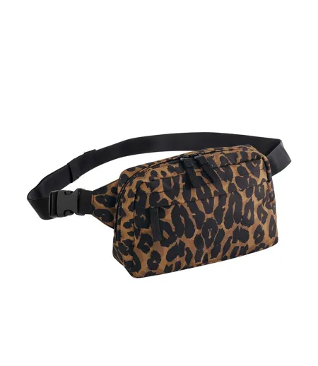 Leopard Print Crossbody Bag One Size Leopard Bagbase