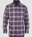 CHALLENGER TARIC2 — Chemise à carreaux manches longues bordeaux et bleu : confort thermique en flanelle-3