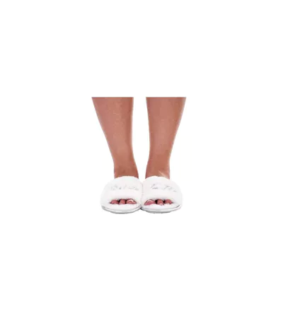 Chaussons Mules Motif/style Paillettes Bride To Be Femme Blanc Keanu