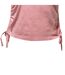 Womens/ladies ruched crop top light pink TriDri