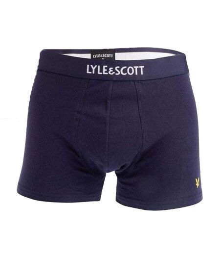 Lot De 3  Boxers À Taille Élastiquée Avec Marque Devon Homme Noir Gris Lyle & Scott