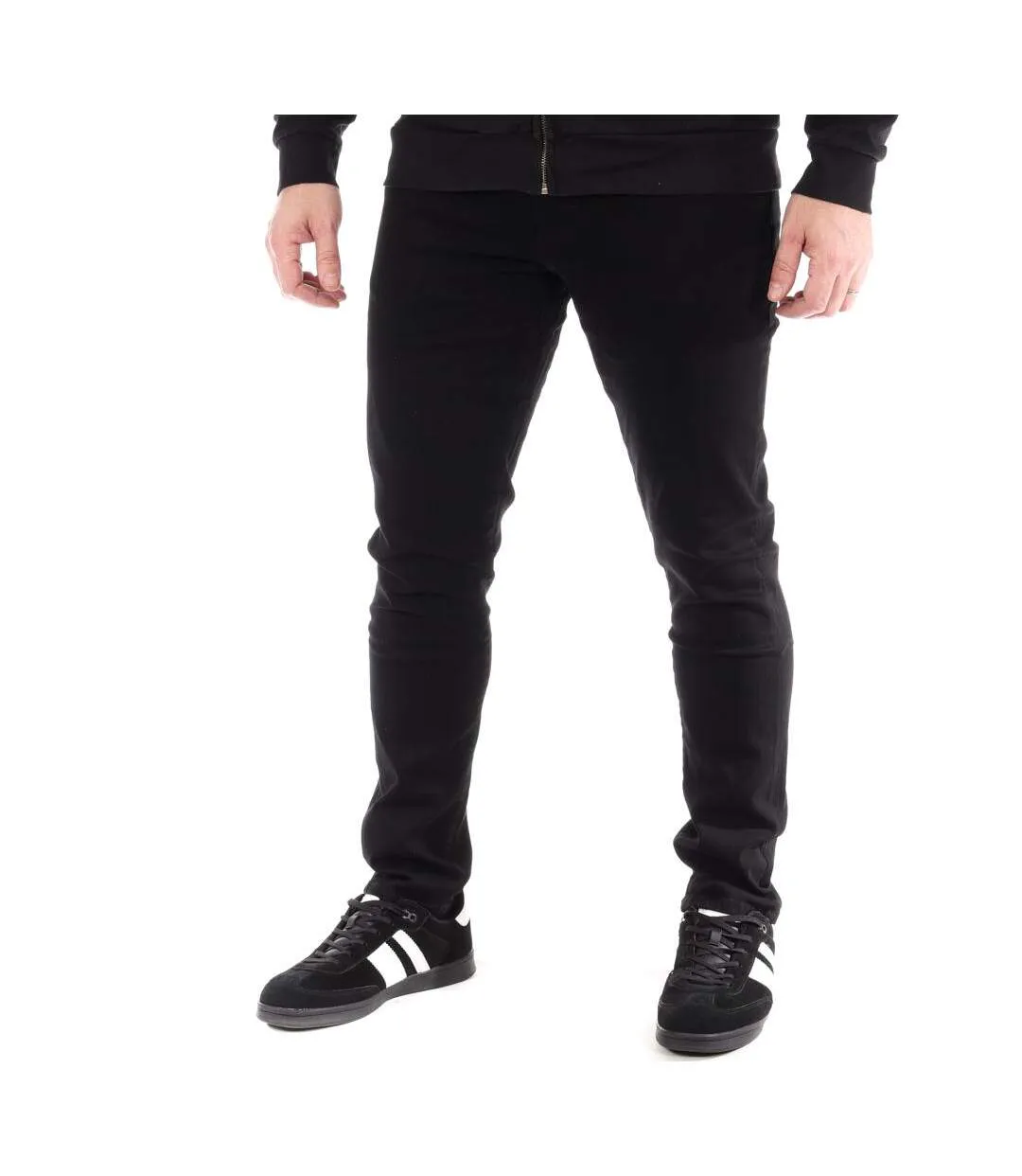 Jean droit noir homme schott trd196832-1