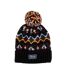 Bonnet Noir Femme Superdry Fairisle - Taille unique-1