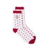 Chaussettes blanches/rouges femme vero moda pain d'épice-1