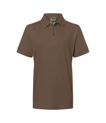 Polo Classic Enfant Marron James And Nicholson
