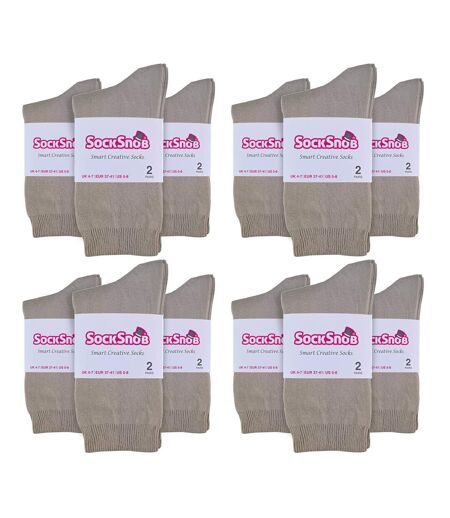 24 Pairs Ladies Plain Cotton Rich Dress Socks