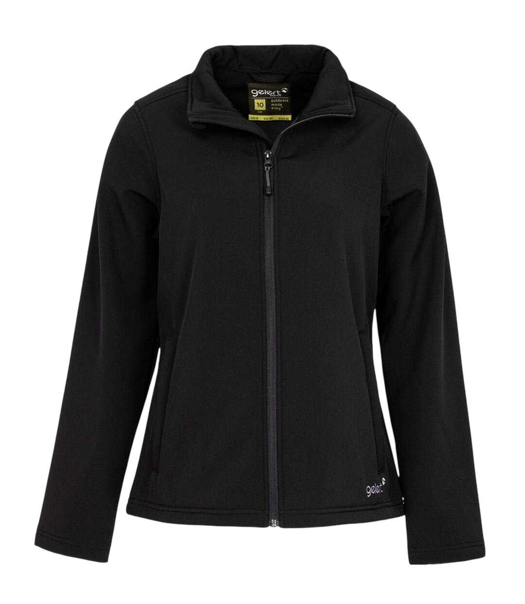 Womens/ladies Soft Shell Jacket Black Gelert-2