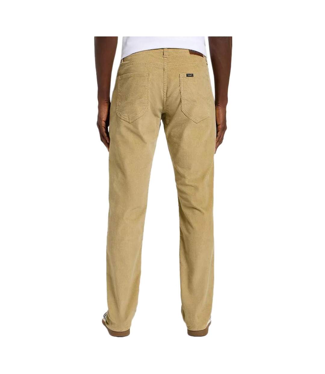 Pantalon en velours droit beige homme lee sand - w32-l32-2