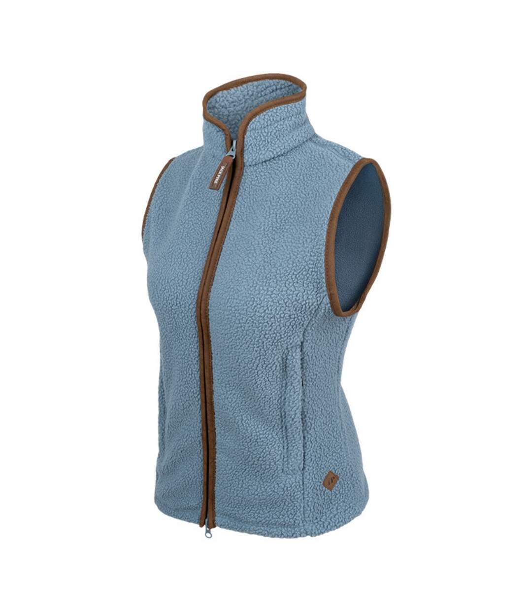 Womens/ladies Sherpa Fleece Gilet Ice Blue Jack Pyke-4