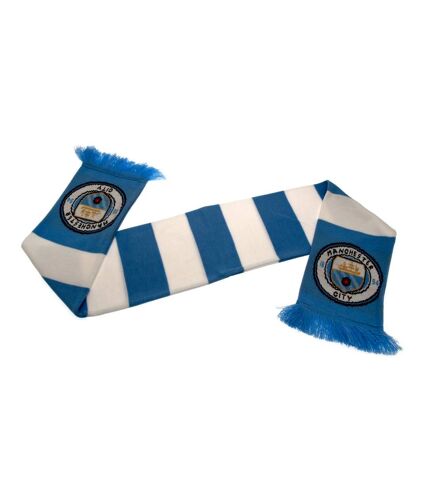 Manchester City FC Bar Scarf (Blue/White) (One Size) - UTTA2258