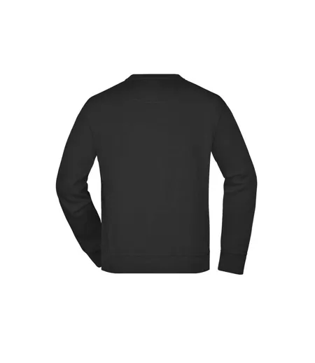 Sweat Workwear Adulte Noir James And Nicholson