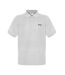 Mens Embroidered Logo Polo Shirt Grey Marl Slazenger-2