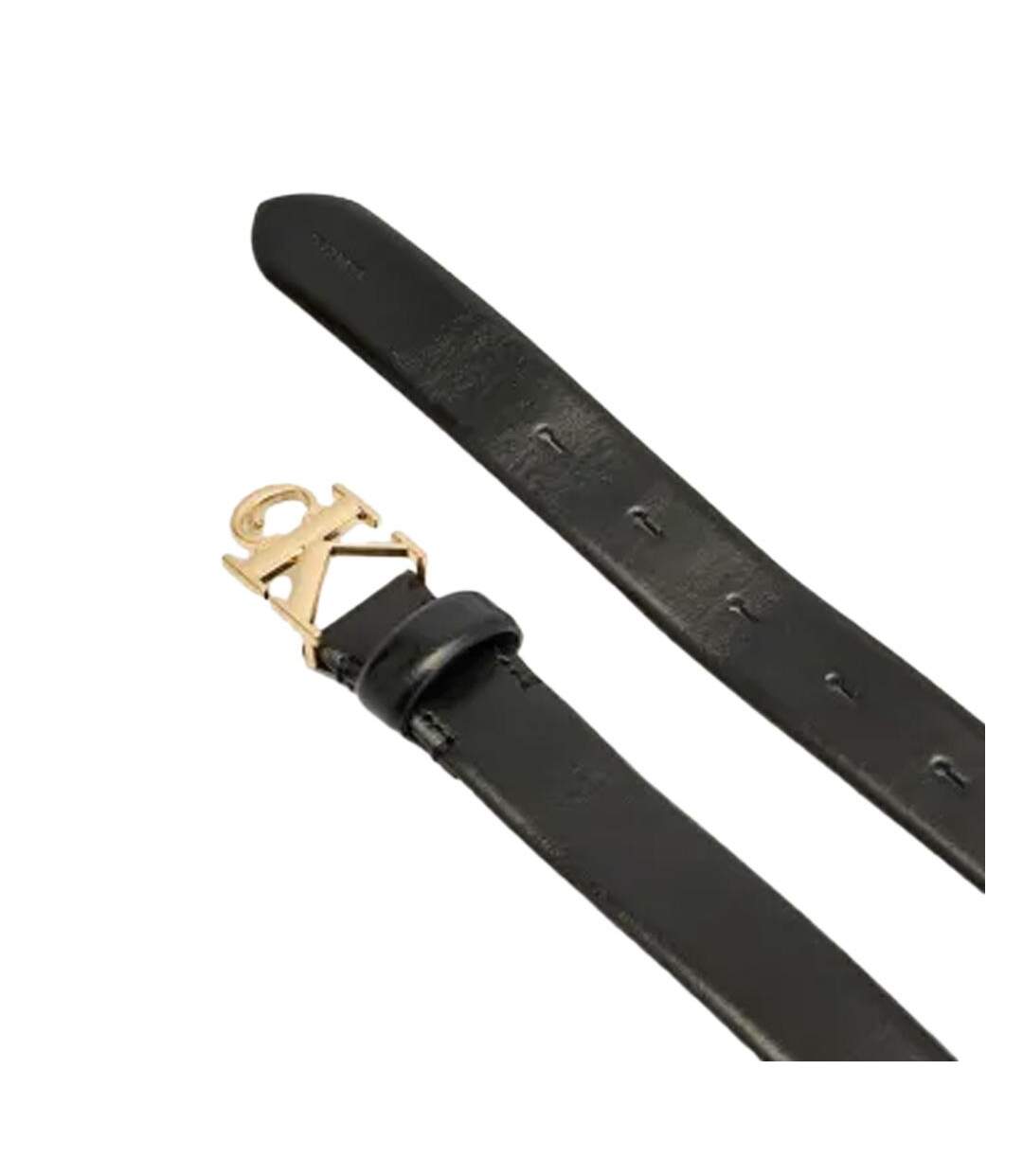 Ceinture noire femme calvin klein jeans buckle-2