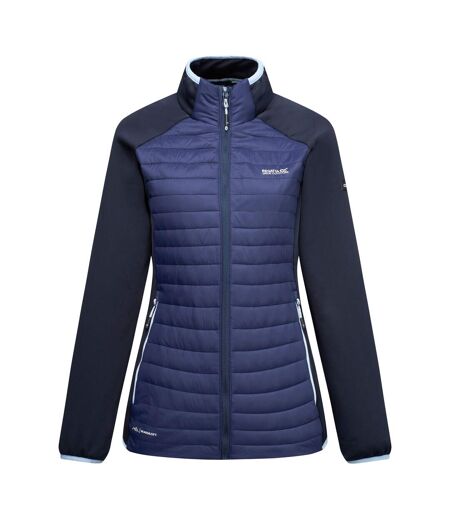 Veste Hybride Matelassée Et Compressible Clumber Femme Bleu Marine Bleu Ciel Regatta