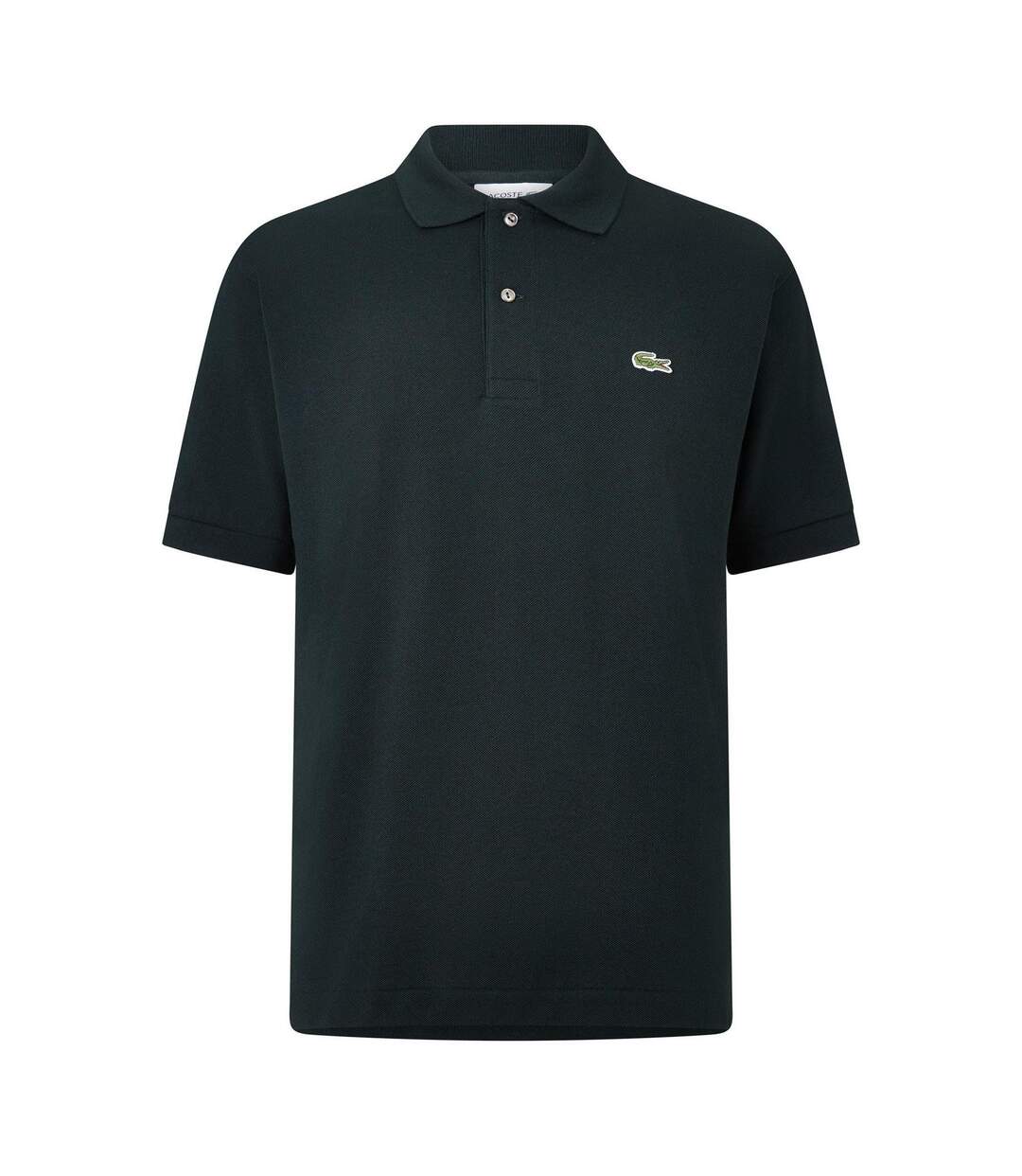 Mens Classic Short-sleeved Polo Shirt Dark Green Lacoste-1