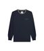 Pull Motif Rayure Contrastée Sur Bord Homme Bleu Marine Beige Gris Lambretta-2