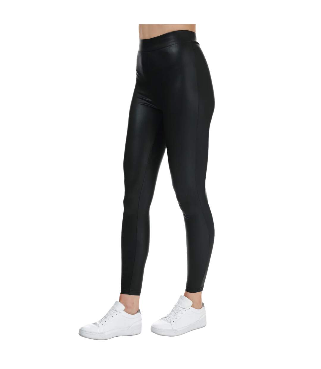 Womens/ladies cool coated leggings black Only-1