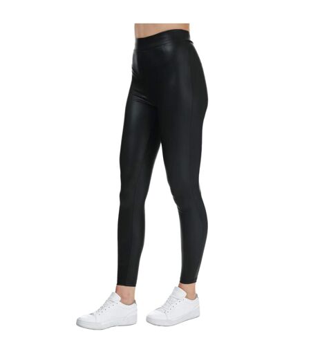 Womens/ladies cool coated leggings black Only