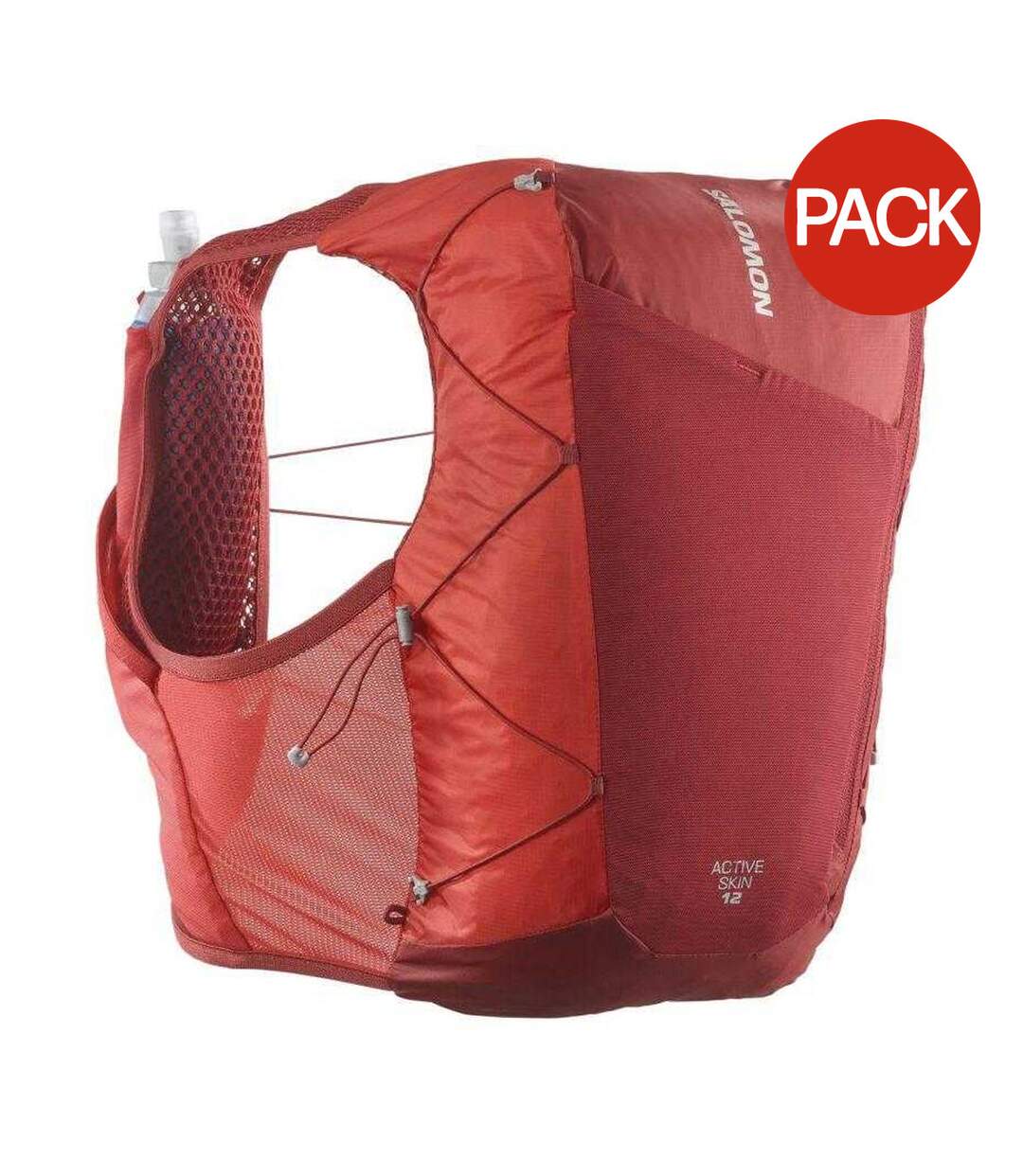 Lot De 2  Ensemble Gilet D´hydratation Course À Pied Active Skin M Rouge Salomon-1