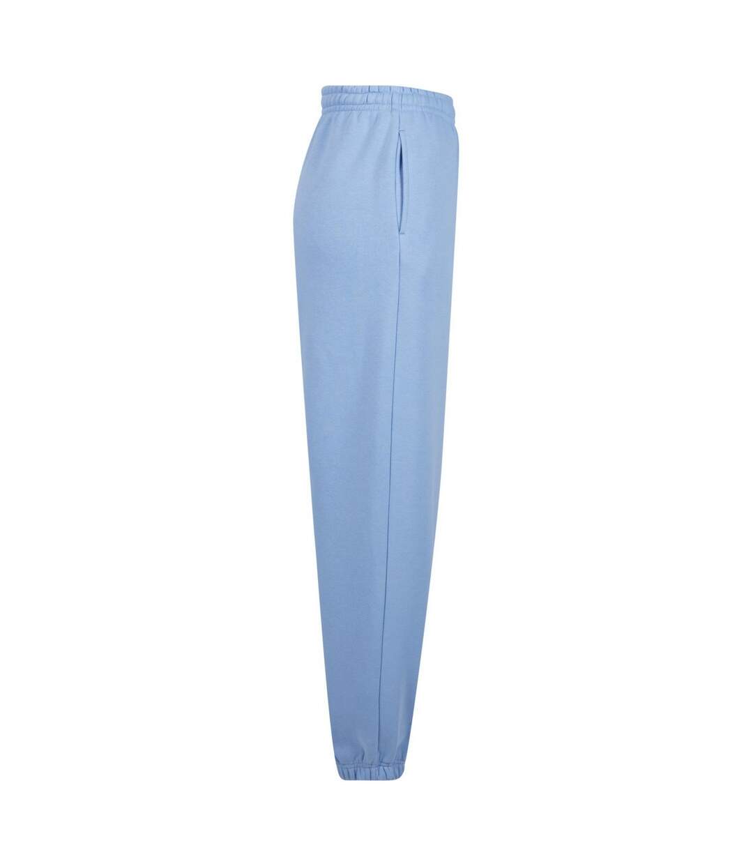 Pantalon De Jogging Fluffy Femme Bleu Poudré Build Your Brand-4