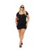 Robe Courte Manches Courtes Femme Noir Brave Soul-1