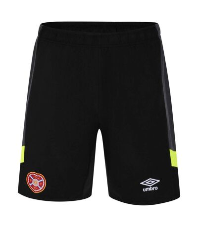 Umbro Mens Contrast Trim Goalkeeper Shorts (Black/Safety Yellow)