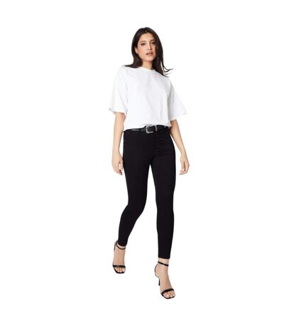 Womens/ladies Skinny Ankle Grazer Jeans Black Dorothy Perkins