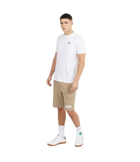 Mens Deluxe Regular T-shirt  White Puma