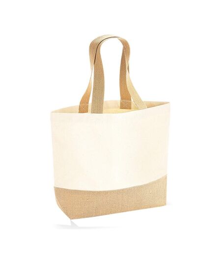 Tote bag jute base taille unique beige Westford Mill