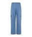 Womens/ladies Denim Lightweight Cargo Trousers Skyblue Washed Urban Classics-2