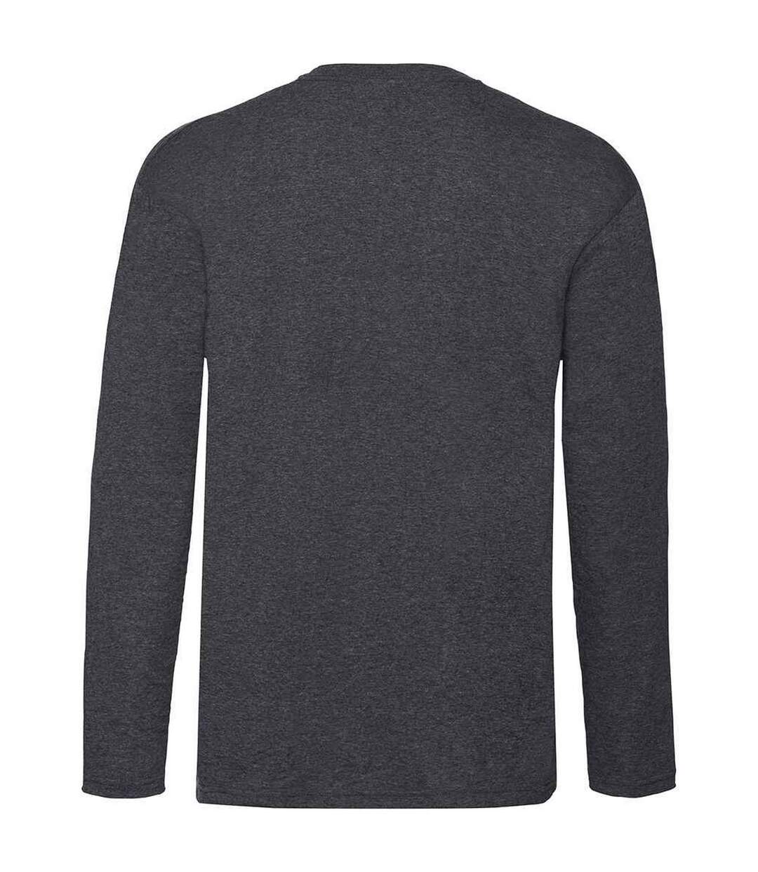 T-shirt Valueweight Adulte Gris Foncé Chiné Fruit Of The Loom-2