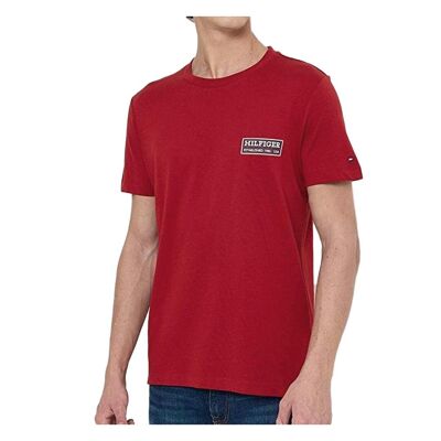 T-shirt Rouge Homme Tommy Hilfiger Printed - M