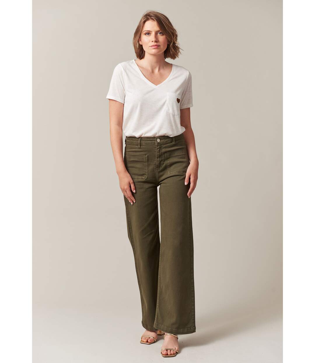 Pantalon femme wide leg en denim LIZETTE-3