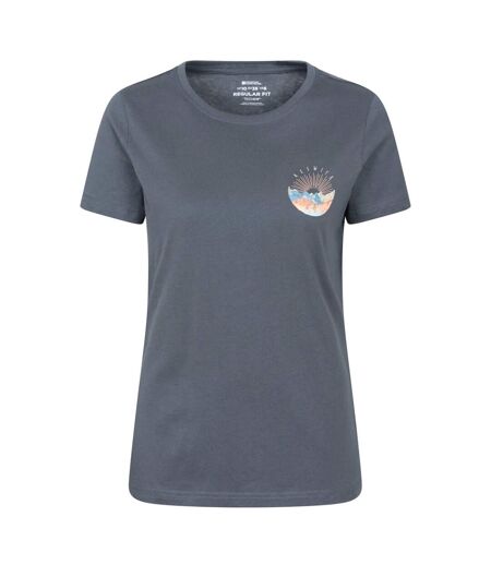 T-shirt Motif/style Imprimé Sur Poitrine Keswick Femme Bleu Foncé Mountain Warehouse
