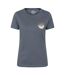 T-shirt Motif/style Imprimé Sur Poitrine Keswick Femme Bleu Foncé Mountain Warehouse-1