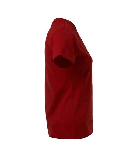 T-shirt Premium Femme Rouge Feu Promodoro